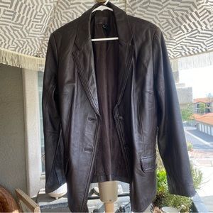 Leather Blazer
